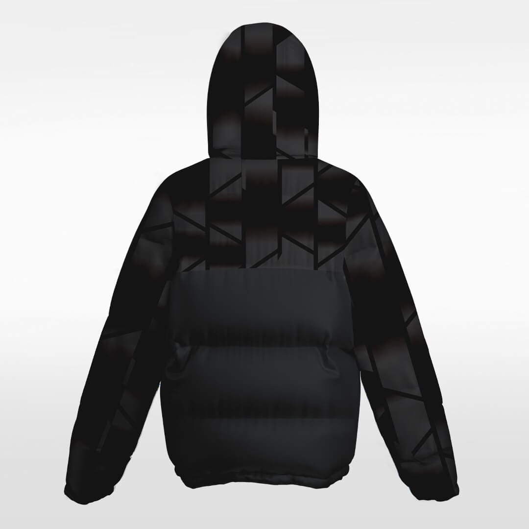 black winter jacket