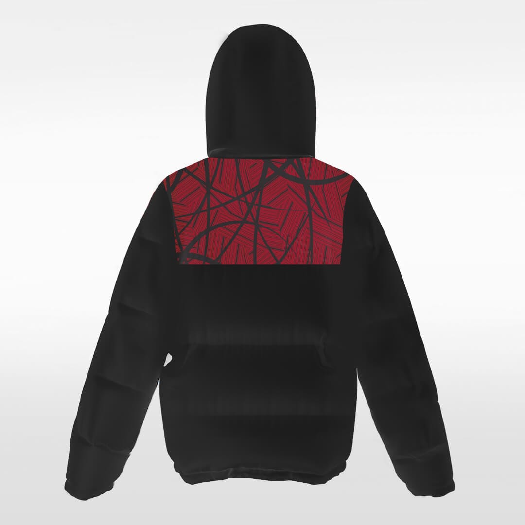 black winter jacket