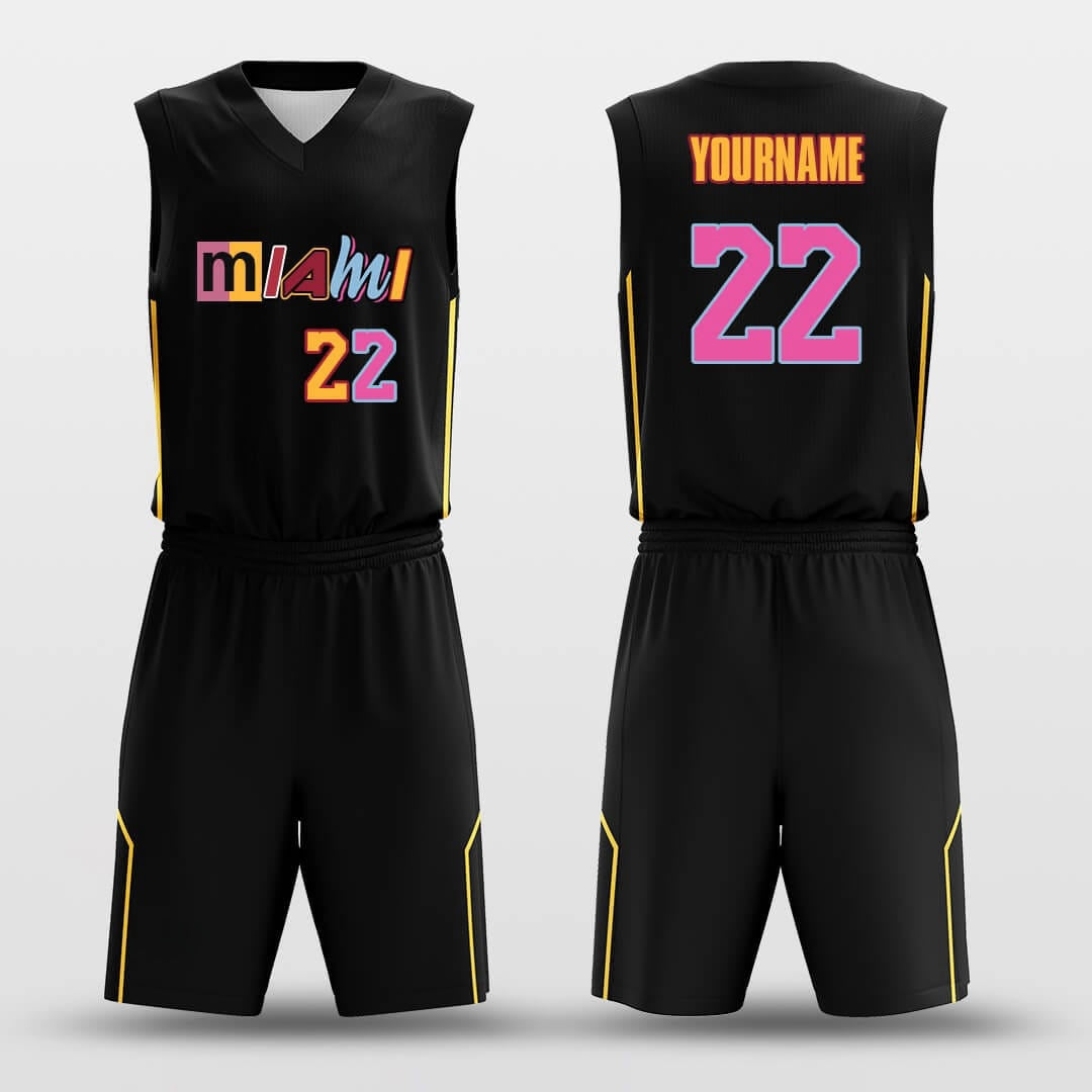 Miami -Custom Basketball Jersey with Shorts Subliamted
