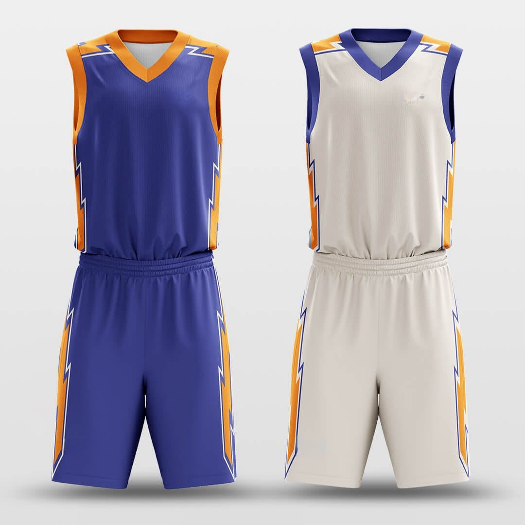 Flicker -Custom Reversible Basketball Jersey with Shorts Subliamted