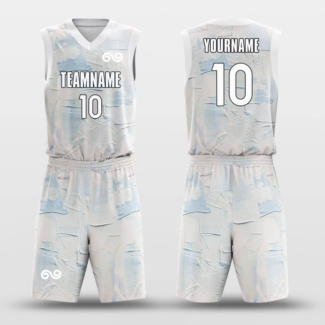 Bloom -Custom Basketball Jersey with Shorts Subliamted