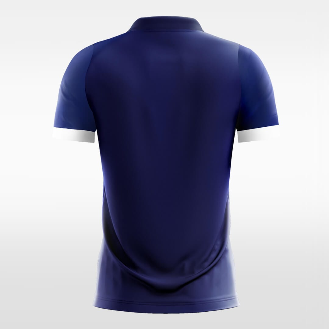 blue custom short sleeve jersey