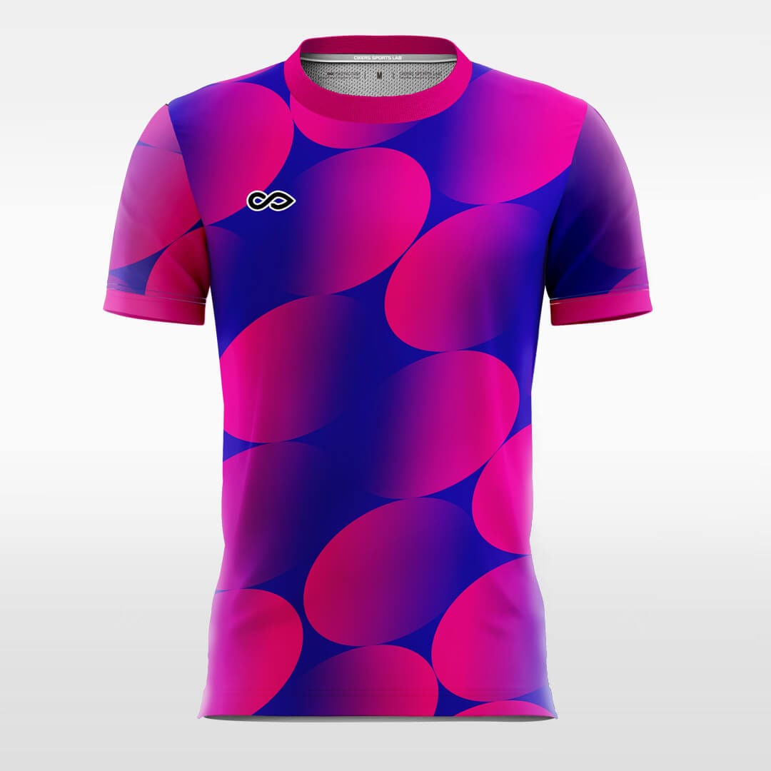 blue custom soccer jersey