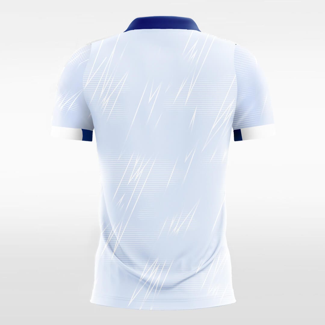 blue custom soccer jersey