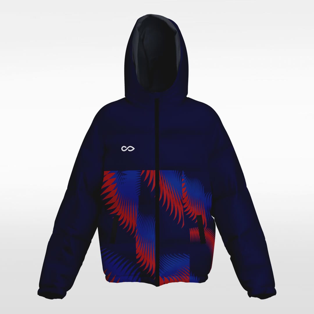     blue custom winter jacket