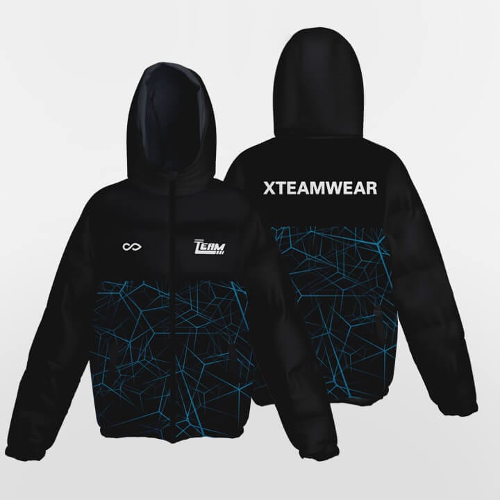    blue custom winter jacket