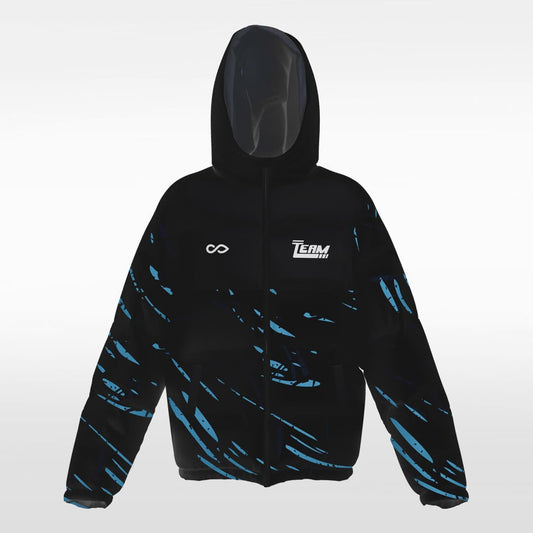    blue custom winter jacket