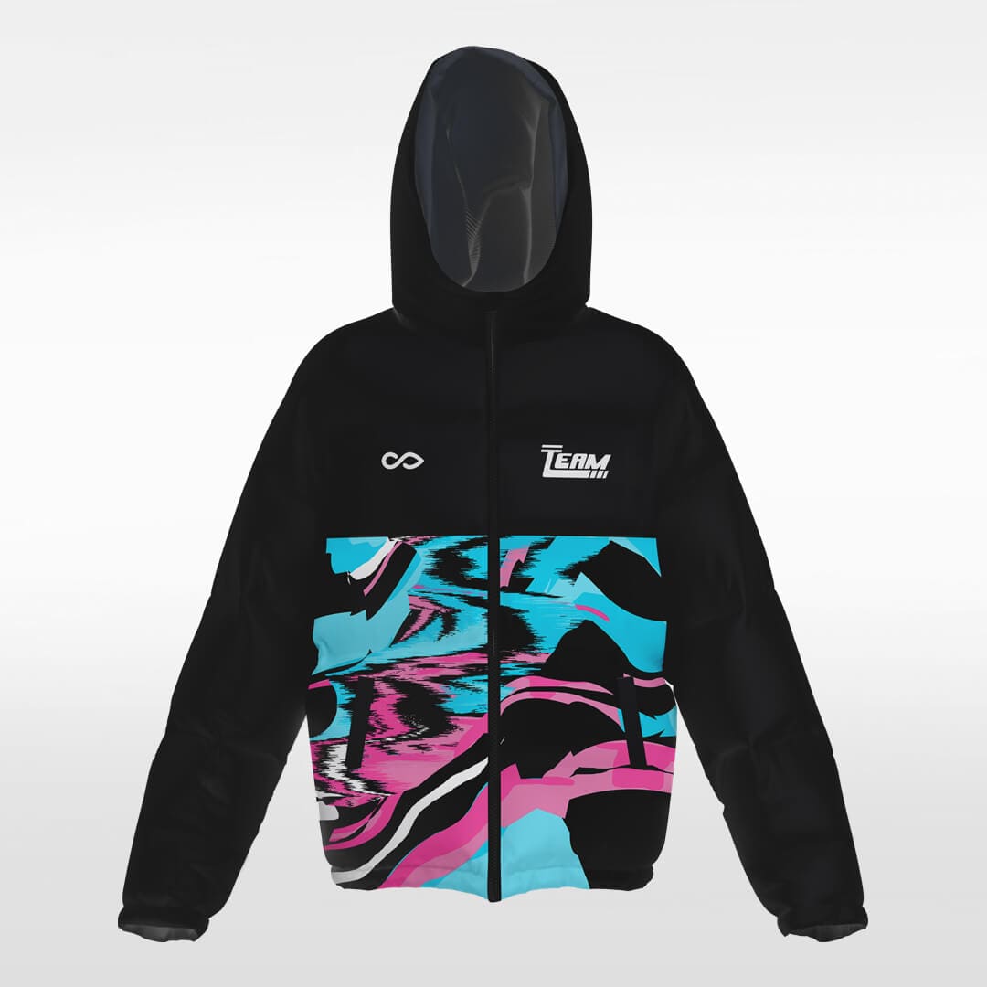   blue custom winter jacket