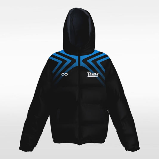 blue custom winter jacket