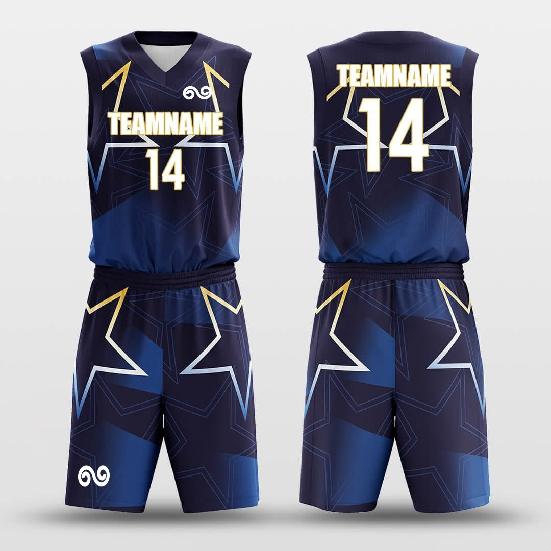 All Star -Custom Basketball Jersey with Shorts Subliamted