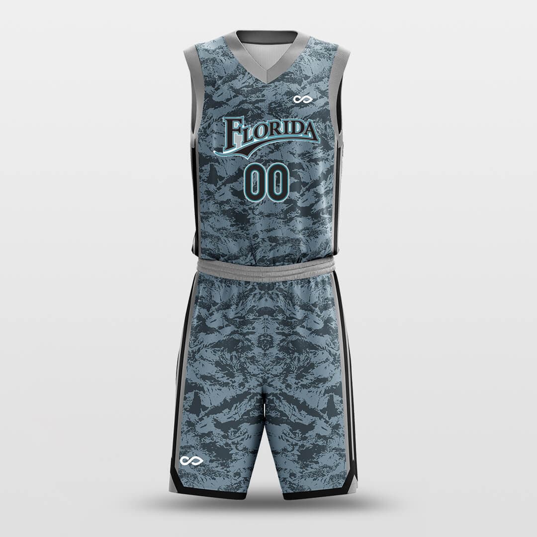 Marshland -Custom Basketball Jersey with Shorts Subliamted