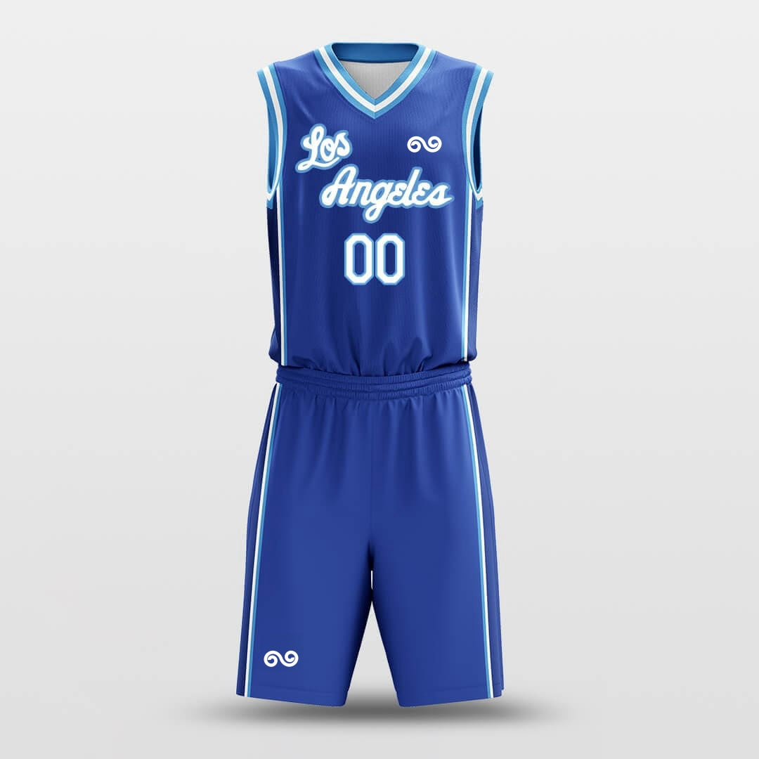 Los Angeles -Custom Basketball Jersey with Shorts Subliamted