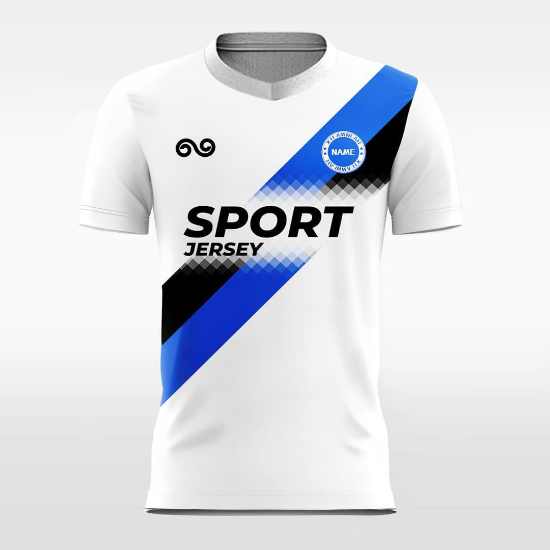 Blue Ribbon - Custom Soccer Jersey for Men White Sublimated