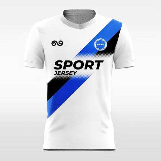 Blue Ribbon - Custom Soccer Jersey for Men White Sublimated