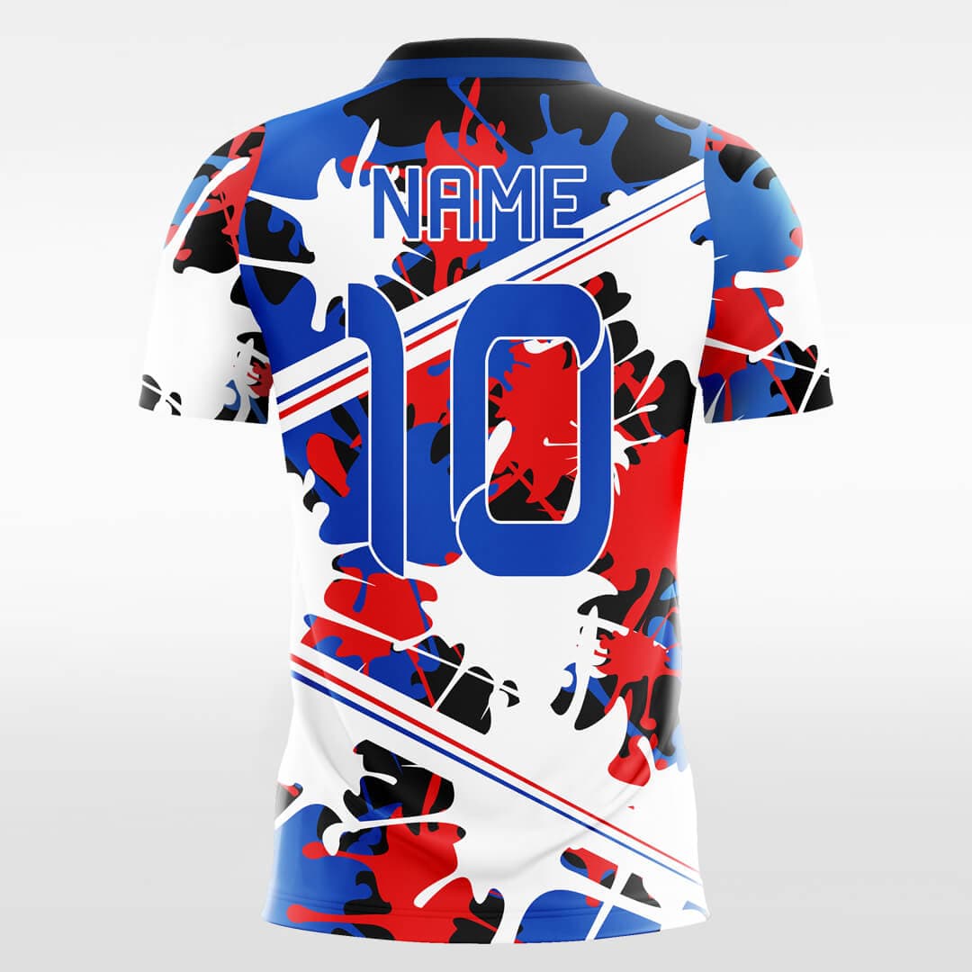     blue short sleeve jersey