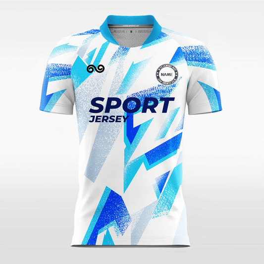 Glacier - Custom Soccer Jersey for Men White Sublimated