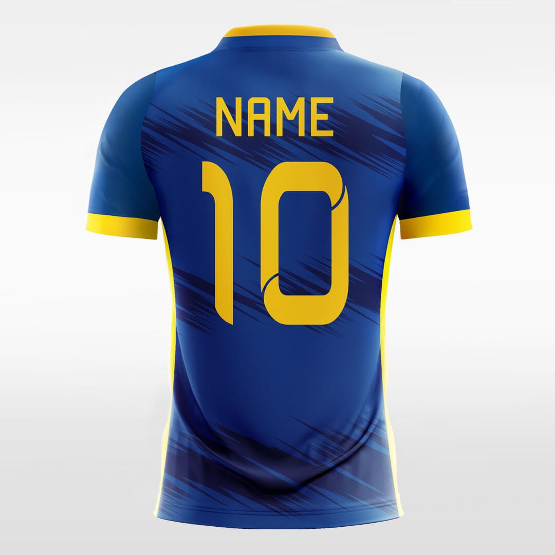 blue short sleeve jersey 