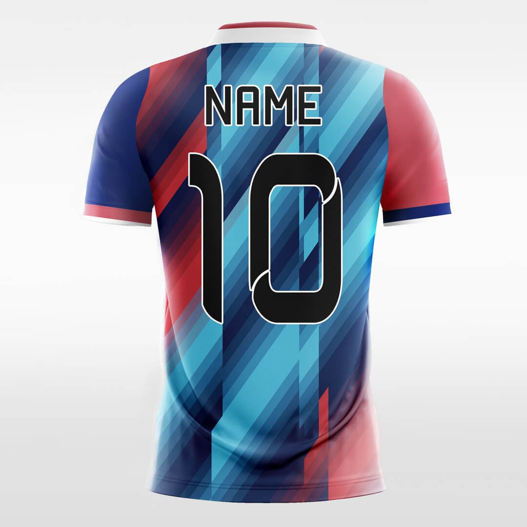 blue socceer jersey