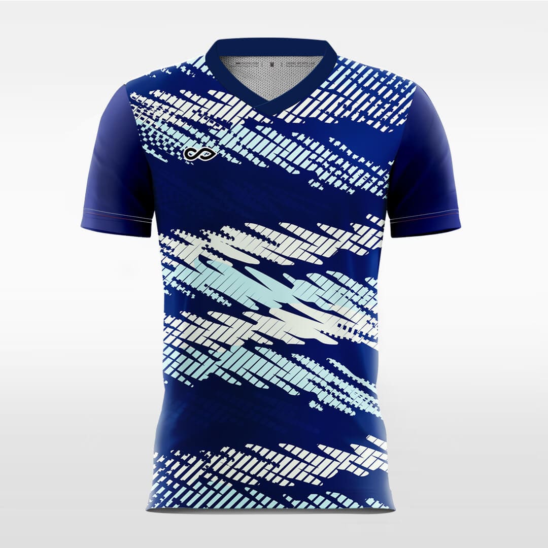 blue soccer jersey 