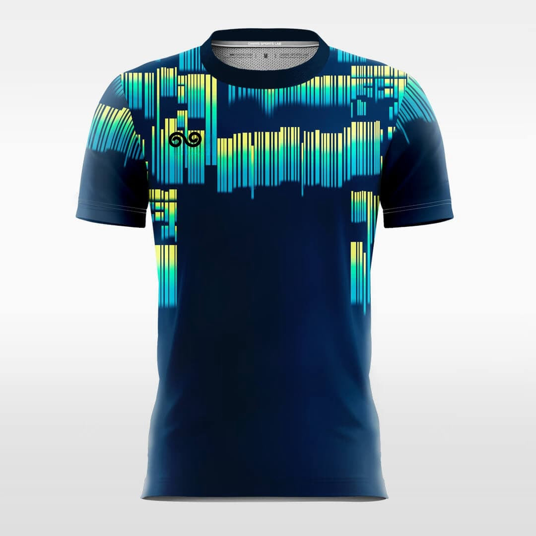 Electroacoustic - Custom Soccer Jersey for Men Navy Blue Sublimated
