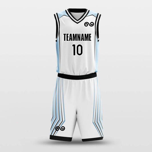 Blue speed -Custom Basketball Jersey with Shorts Subliamted