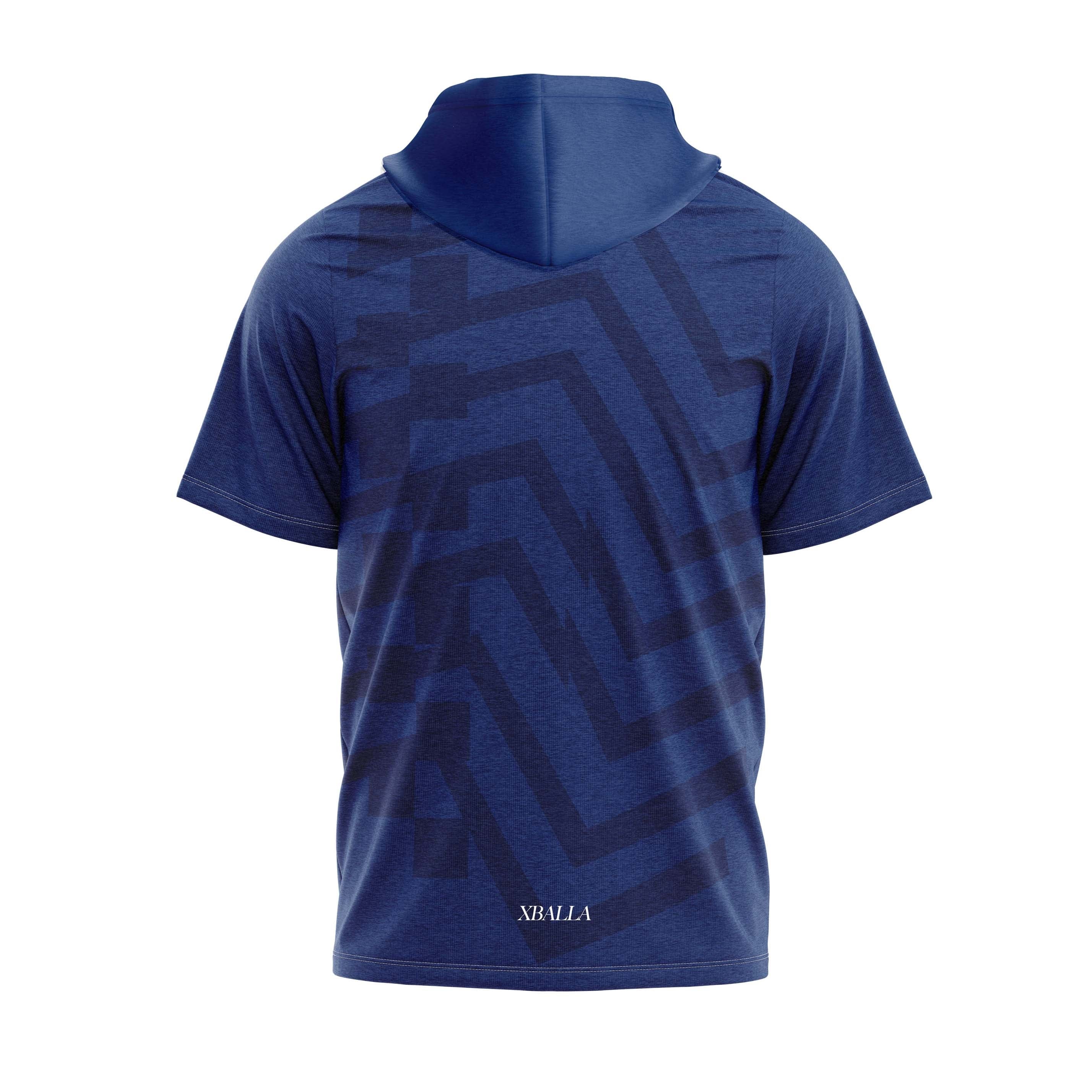 Blue team hoodie short sleeve