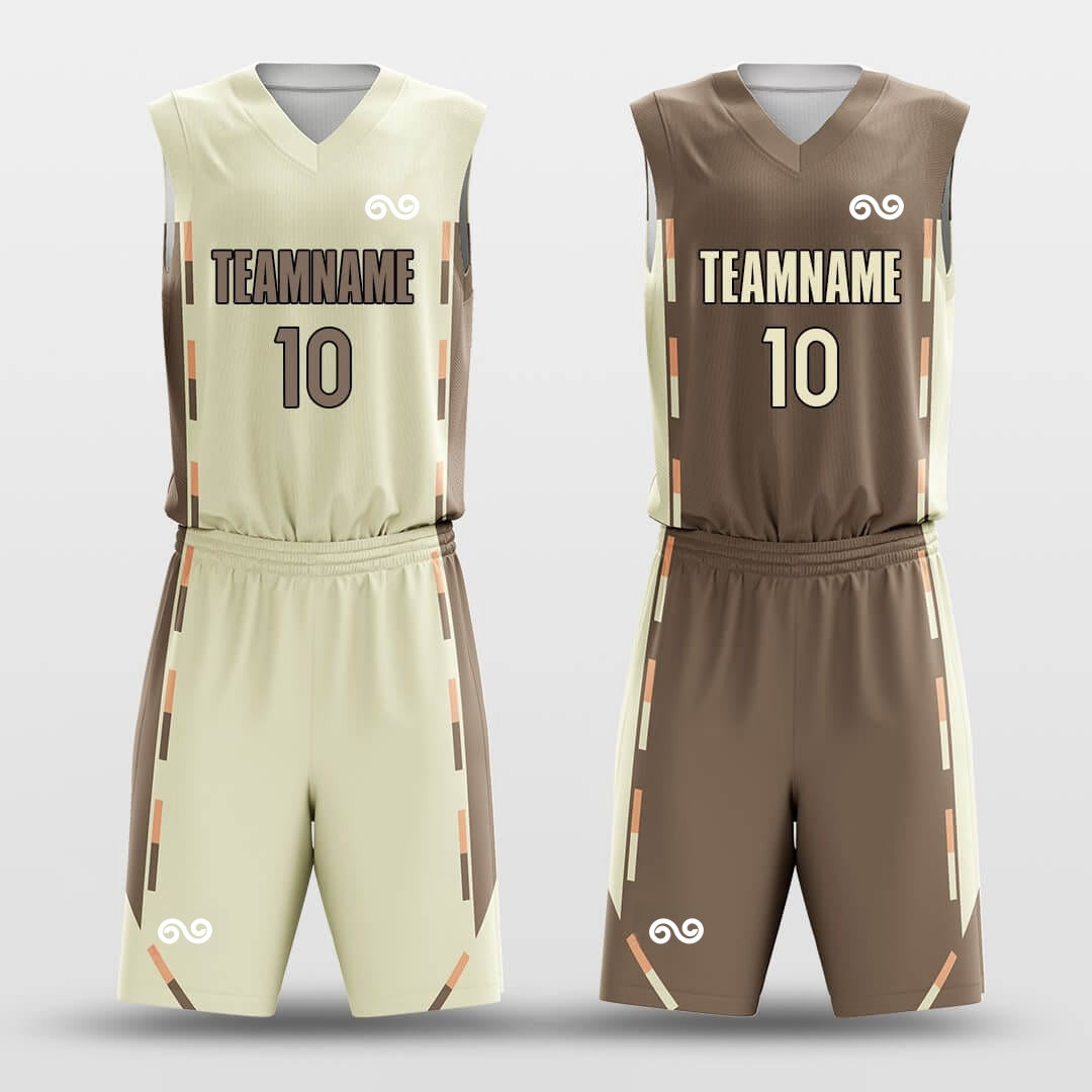 Maillard -Custom Reversible Basketball Jersey with Shorts Subliamted