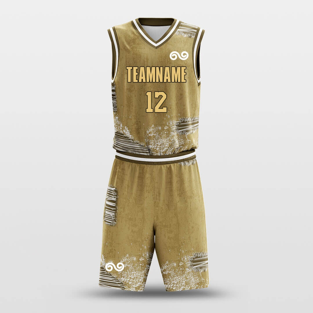 Broken Hole1 -Custom Basketball Jersey with Shorts Subliamted
