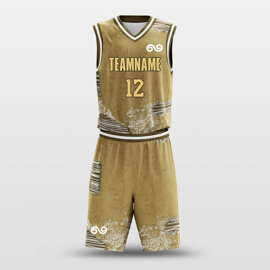 Broken Hole1 -Custom Basketball Jersey with Shorts Subliamted