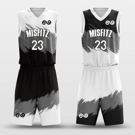 Brushes -Custom Reversible Basketball Jersey with Shorts Subliamted