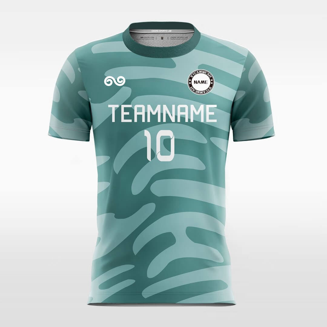 Camouflage Style 7 - Custom Soccer Jersey for Men Dark Green Sublimated