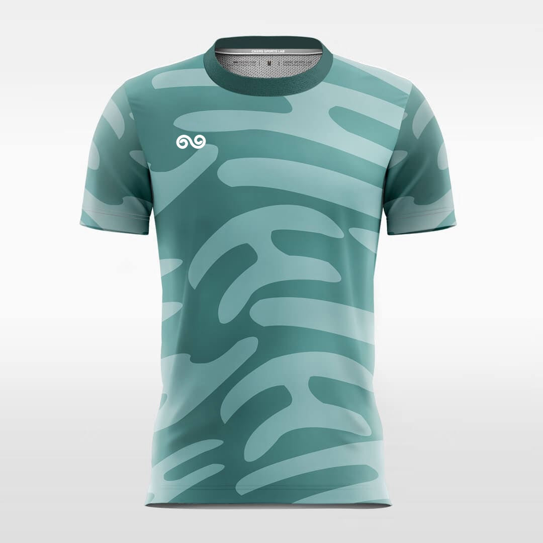 Camouflage Style 7 - Custom Soccer Jersey for Men Dark Green Sublimated