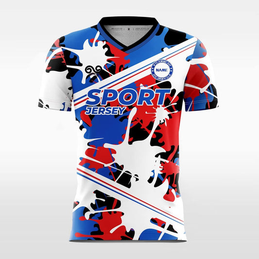 Carnival - Custom Soccer Jersey for Men Blue Sublimated