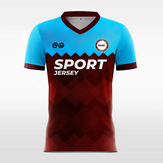 Chocolate - Custom Soccer Jersey for Men Brown Sublimated