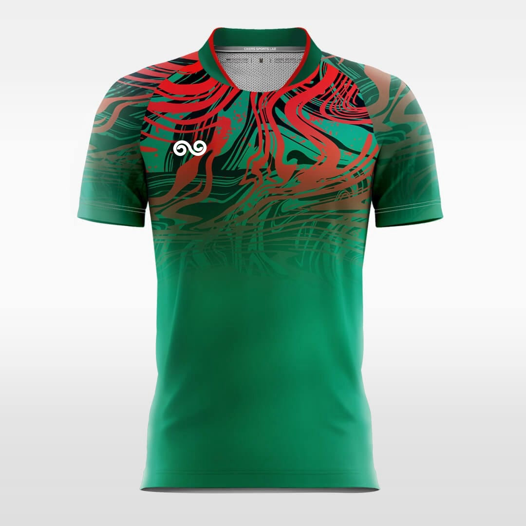 Christmas Streamline - Custom Soccer Jersey for Men Green Sublimated