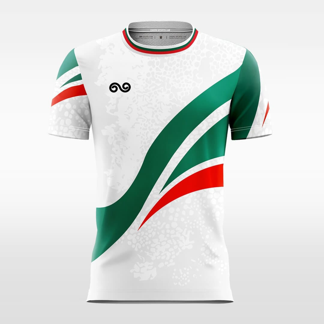 Christmas Ribbon - Custom Soccer Jersey for Men White Sublimated