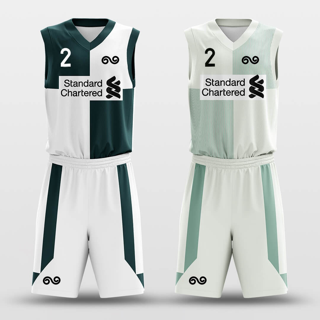 Clock -Custom Reversible Basketball Jersey with Shorts Subliamted