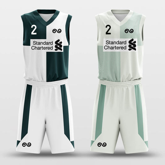 Clock -Custom Reversible Basketball Jersey with Shorts Subliamted