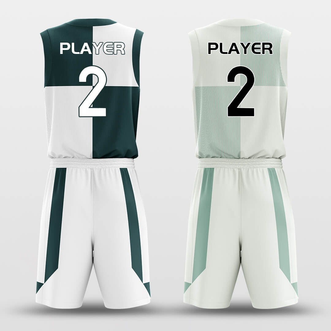 Clock -Custom Reversible Basketball Jersey with Shorts Subliamted