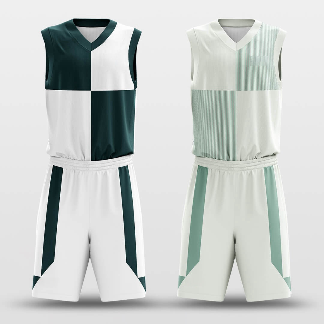 Clock -Custom Reversible Basketball Jersey with Shorts Subliamted