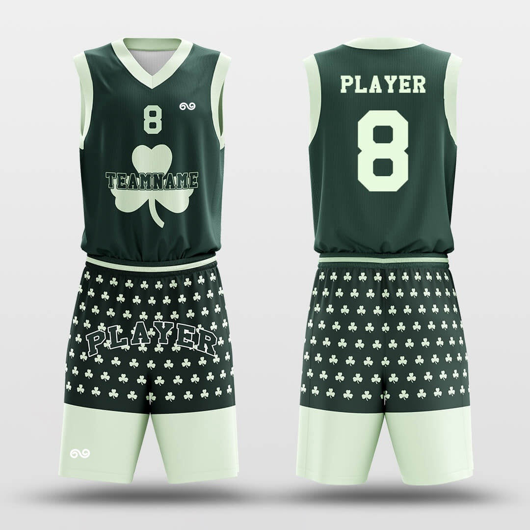 Clover -Custom Basketball Jersey with Shorts Subliamted