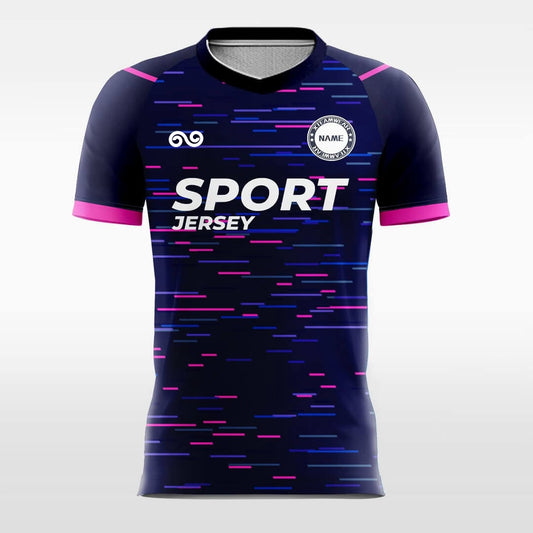 Color Line - Custom Soccer Jersey for Men Purple Sublimated