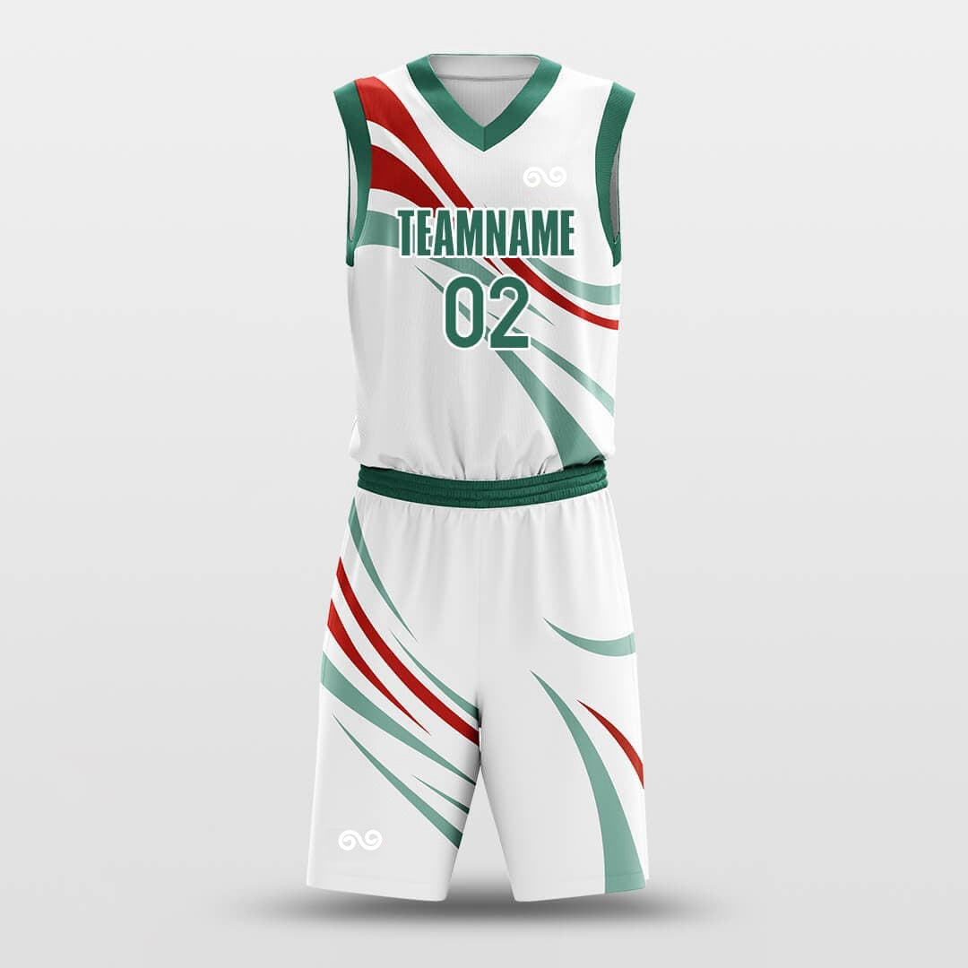 Coloured Ribbon -Custom Basketball Jersey with Shorts Subliamted