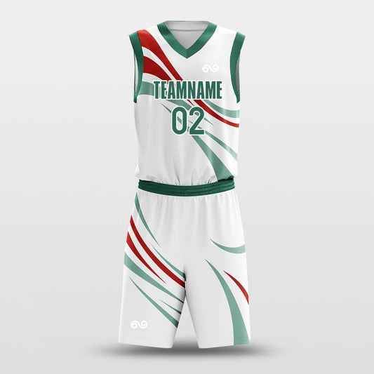 Coloured Ribbon -Custom Basketball Jersey with Shorts Subliamted