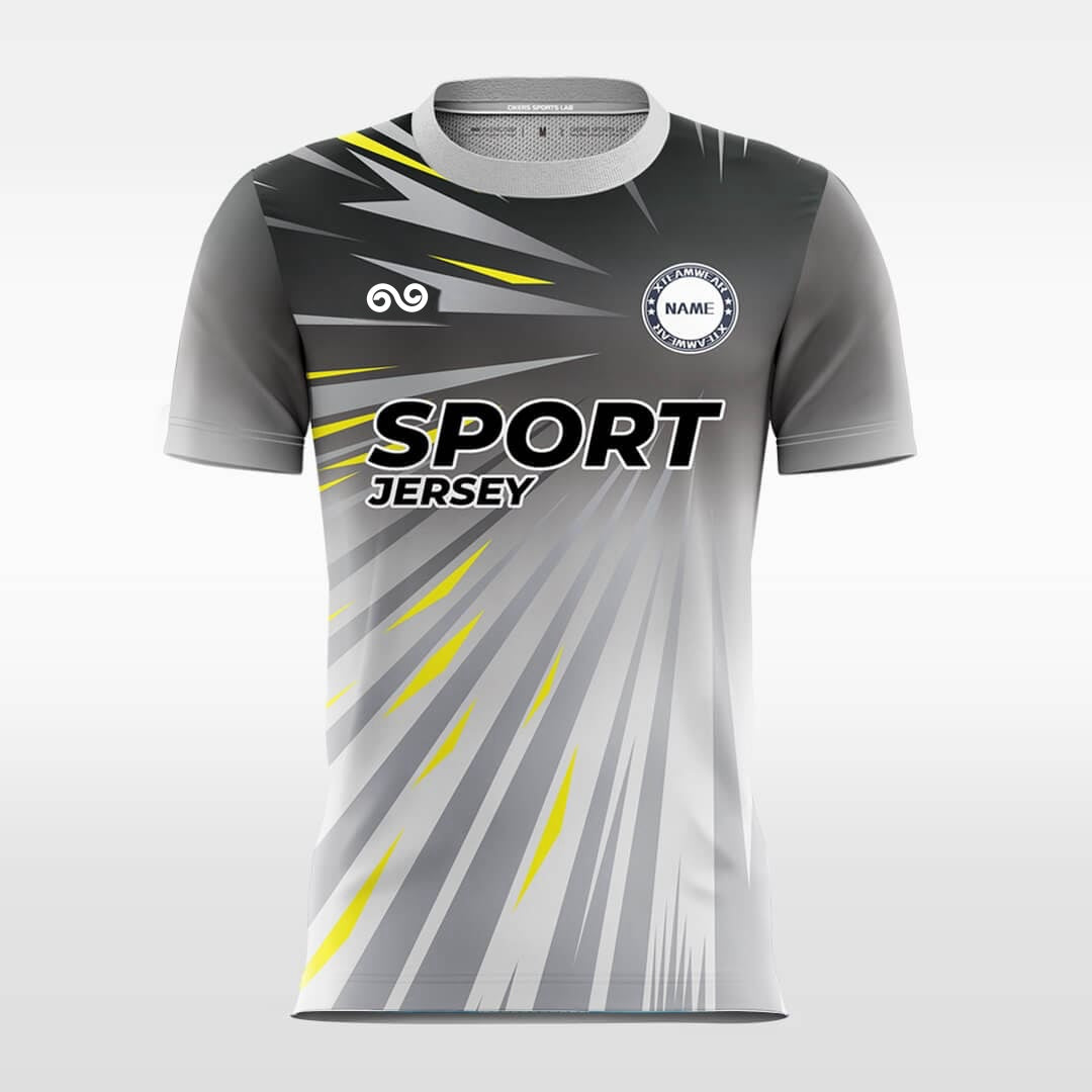 Cool Light - Custom Soccer Jersey for Men Gray Sublimated