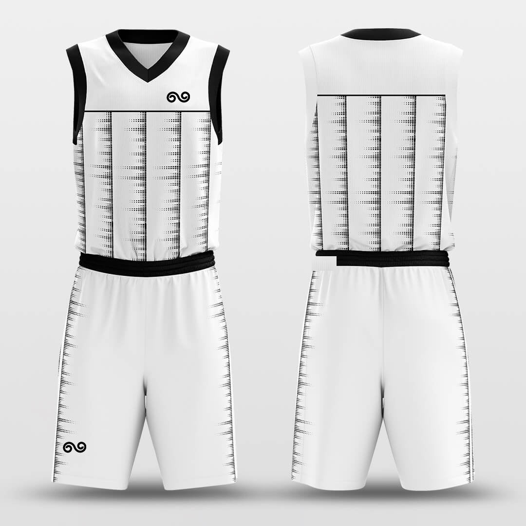 cool white basketball jersey set