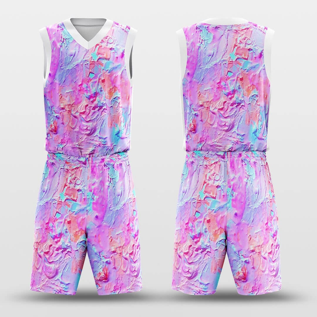 Colorful -Custom Basketball Jersey with Shorts Subliamted