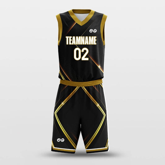 Golden Energy -Custom Basketball Jersey with Shorts Subliamted