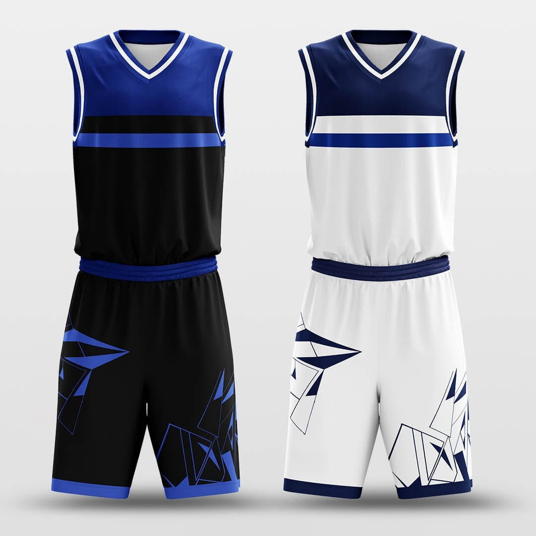 Glass Fragment -Custom Reversible Basketball Jersey with Shorts Subliamted