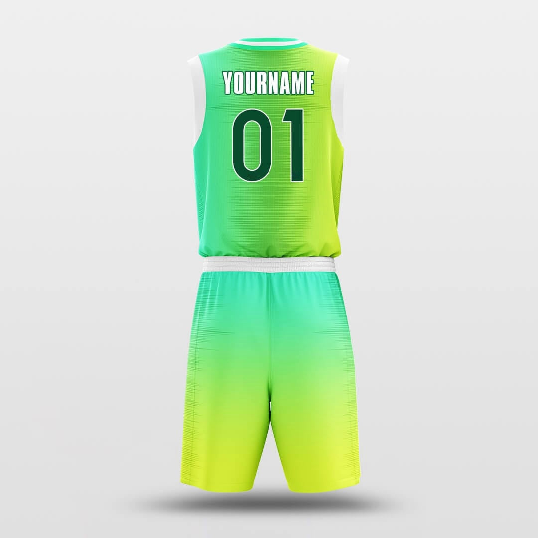 Green Light -Custom Basketball Jersey with Shorts Subliamted